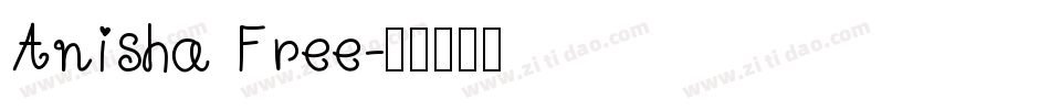 Anisha Free字体转换